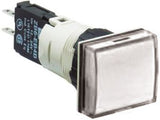 XB6CV1BB  XB6 White LED Pilot Light, 16mm Cutout, IP65, 30 V ac/dc