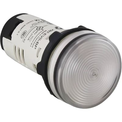 XB7EV07BP  Clear LED Pilot Light, 22mm Cutout