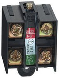 XE2NP2151 Contact Block, Screw Clamp, 2 Pole, 10 A, 600 V, Osiswitch Limit Switches