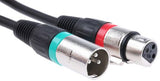 XLR3 Audio Video Cable Assembly 3m Black Male