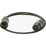 XLR4  4-Pin XLR Male to 4-Pin XLR Female Power Cable