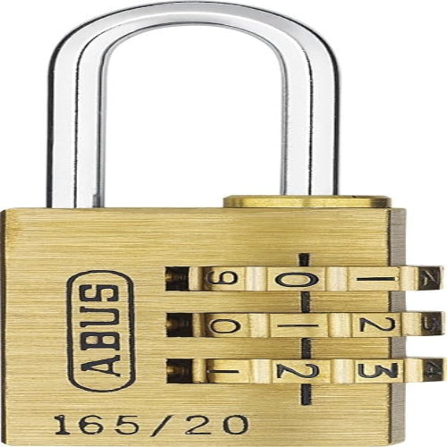 XR016520 ABUS Combination Weatherproof Brass, Steel Combination Padlock, 3mm Shackle, 20mm Body