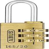 XR016520 ABUS Combination Weatherproof Brass, Steel Combination Padlock, 3mm Shackle, 20mm Body