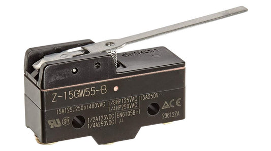 Z-15GW55-B Snap Action Limit Switch - NO/NC, Lever, 500V