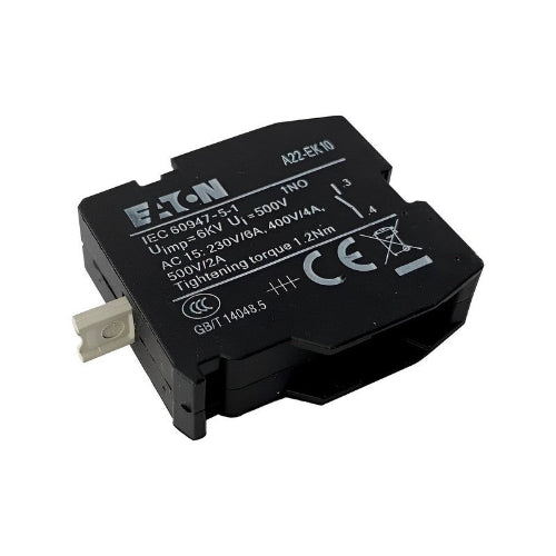 A22-EK10 	 Eaton A22 pushbutton contact block