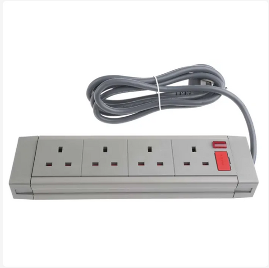 CMD455-264 2m 4 Socket Type G - British Trailing Socket, 230 V ac