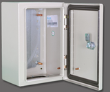 47-SB302515 Metal Enclosure 300x250x150 IP66 with mounting and gland plates