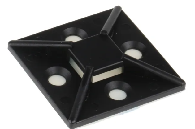 CMD730-0335  Self Adhesive Black Cable Tie Mount 38 mm x 38mm, 10.2mm Max. Cable Tie Width