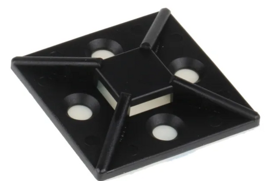 CMD730-0335  Self Adhesive Black Cable Tie Mount 38 mm x 38mm, 10.2mm Max. Cable Tie Width