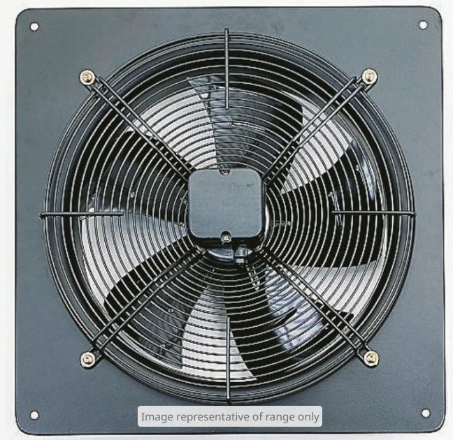 W4S250-DI02-06 ebm-papst S Series Plate Fan, 1000m³/h, 54dB(A), Duct Size 250mm