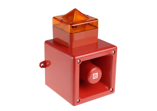 AL105NXAC230R/A e2s AL105N Series Amber Sounder Beacon, 230 V ac, Wall Mount, 112dB at 1 Metre