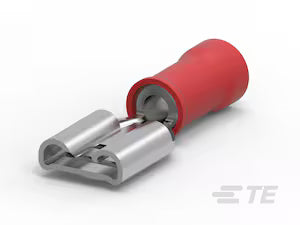 640903-1  Red Insulated Crimp Receptacle, 6.35 x 0.81mm